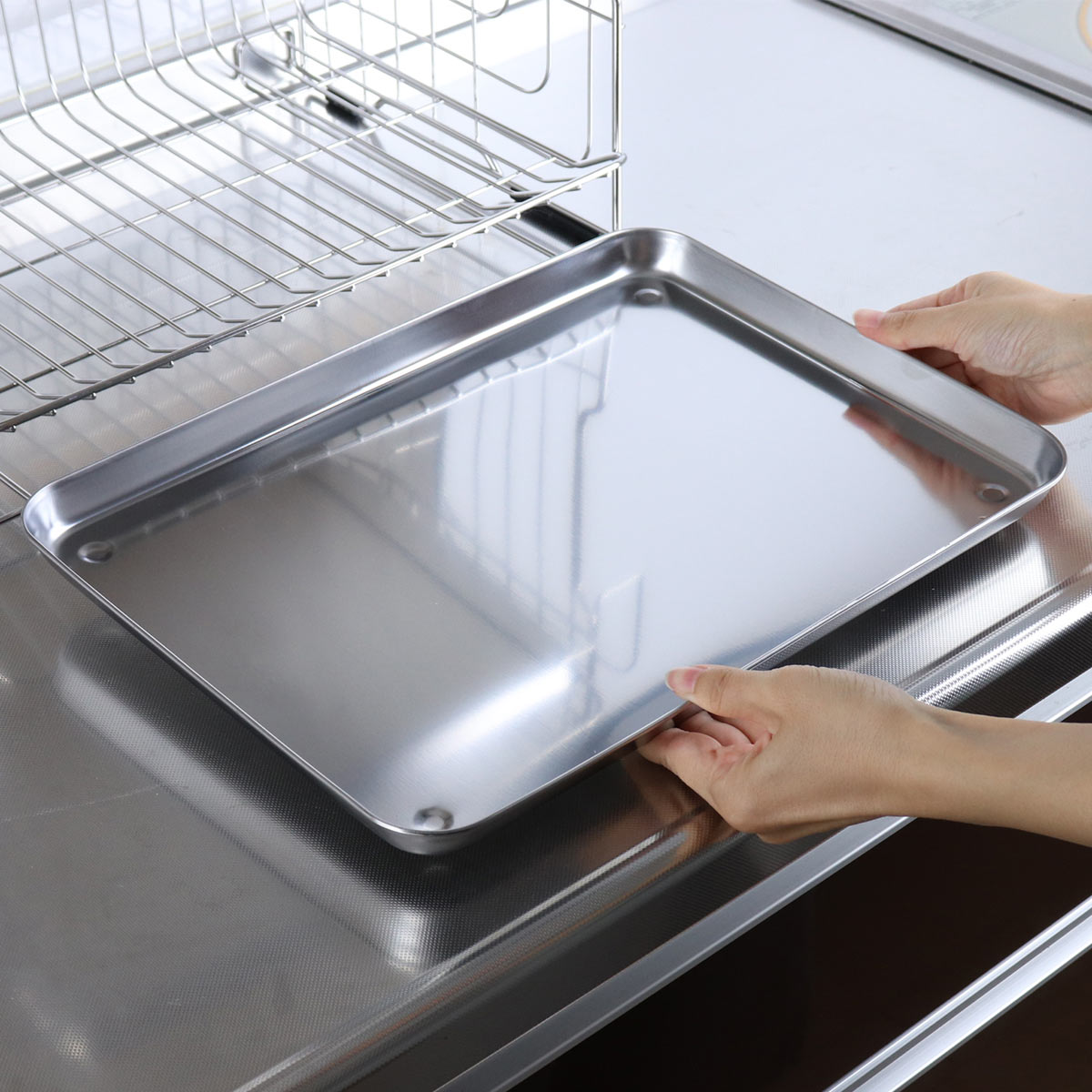 楽天市場】ステンレス ケーキトレー No.17【角型バット ステンレス製