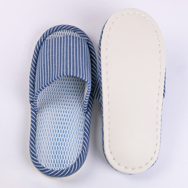 スリッパ Bohemian ヒッコリー外縫い Lサイズ ルームシューズ ルームスリッパ おしゃれ デニムスリッパ メンズ 男性用 メッシュ 夏 夏用 大きめサイズ 25 26 27 28 室内 部屋履き オフィス Letempslev K7a Com