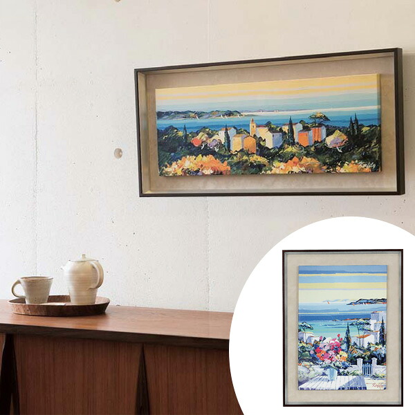 【楽天市場】インテリアアート ケルフィリー SEA SCAPE 04 （ 送料無料 アートパネル 壁掛け 壁飾り アート アートデコ ウォール ...