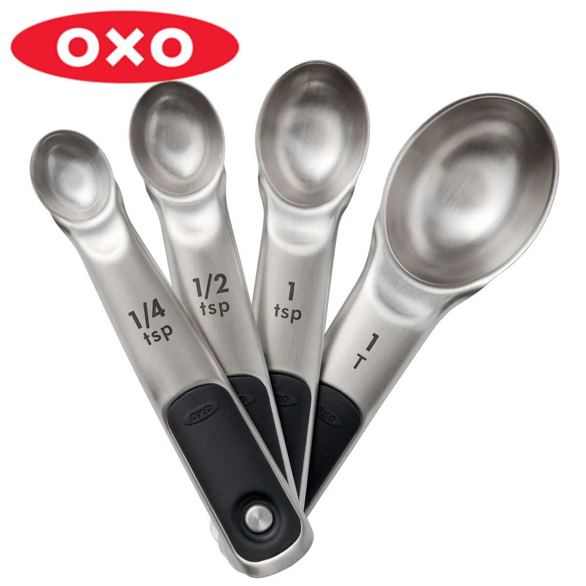 【楽天市場】OXO メジャースプーン セット Good Grips 計量スプーン マグネット付き （ オクソー 調味料スプーン ステンレス 4