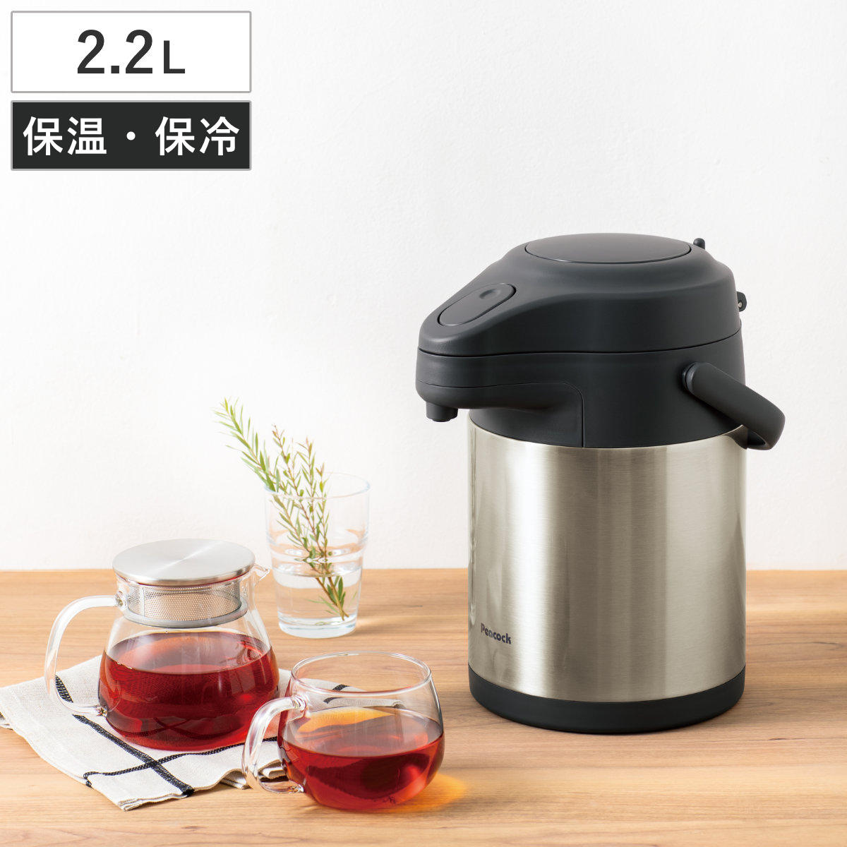 ステンレスポット　3個セット 楽天市場】ポット 3L 真空断熱 保温 保冷 魔法瓶 ステンレス （ 卓上