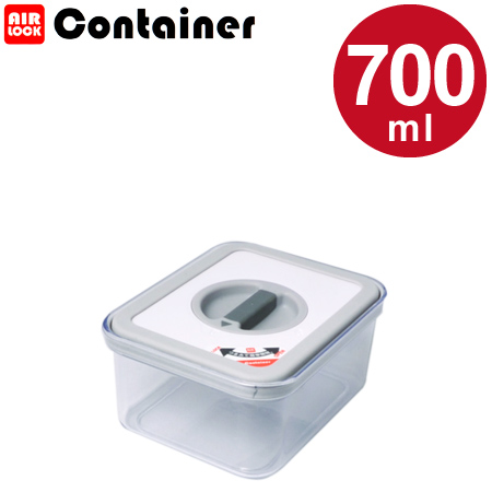 保存容器　エアロックコンテナ　M　700ml （ 食品 保存 プラスチック プラスチック保存容器 ）
