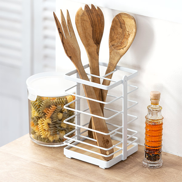 楽天市場】キッチンツールスタンド 丸型 仕切付き Flowto フロウト