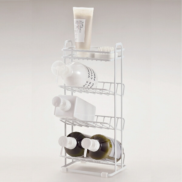 楽天市場】浴室収納ラック リスシャンプーボトルラック 4段 浴室用