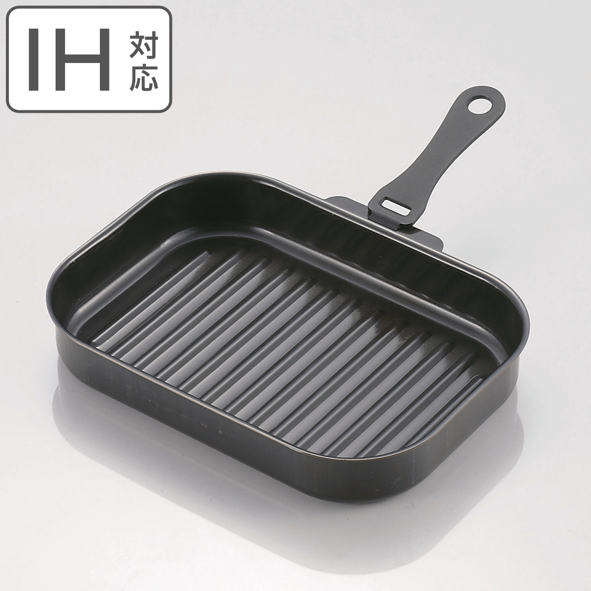 楽天市場】角型グリルパン 30×18cm ラクッキング 鉄製 蓋 楽天市場】角型グリルパン 30×18cm ラクッキング 鉄製 蓋