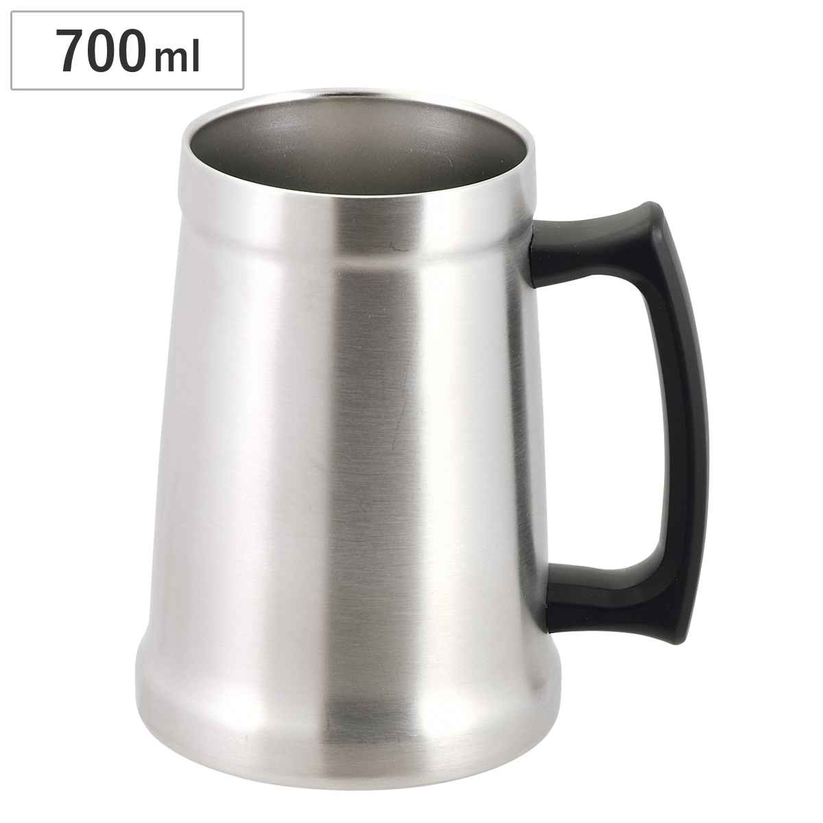 楽天市場】ビアジョッキ 480ml 真空断熱 保温 保冷 ステンレス