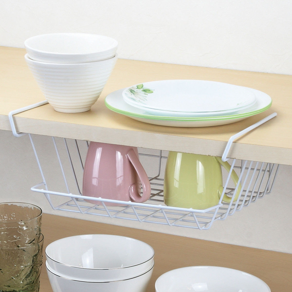 楽天市場】吊り戸棚収納 ストレージセレクト ハンガーバスケット