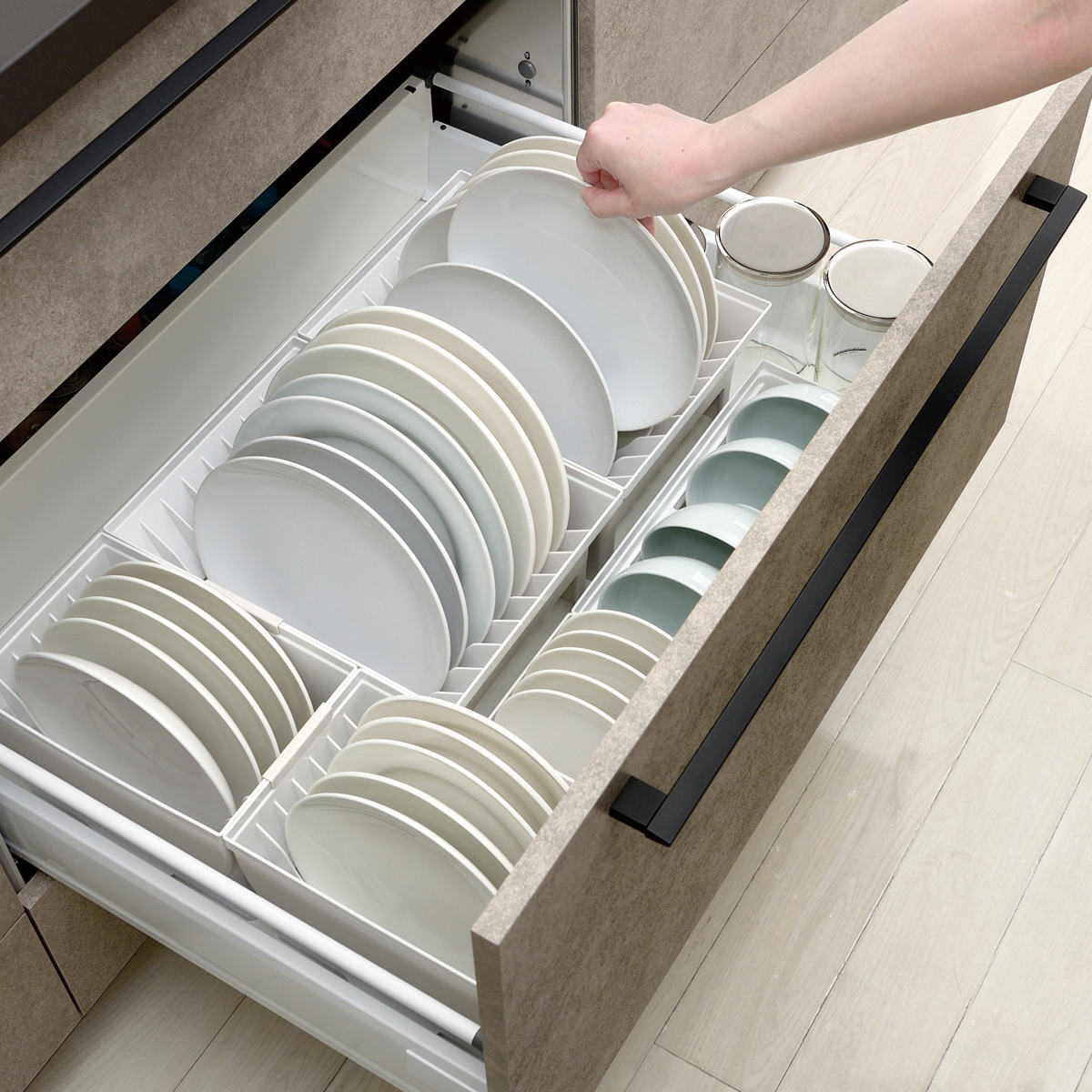 ディッシュラック トトノ 引き出し用 棚置き用 ディッシュスタンドR