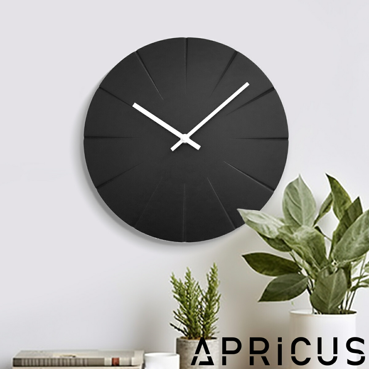 楽天市場】掛け時計 秒針なし 静音 ポリゴンアート アプリクス 直径
