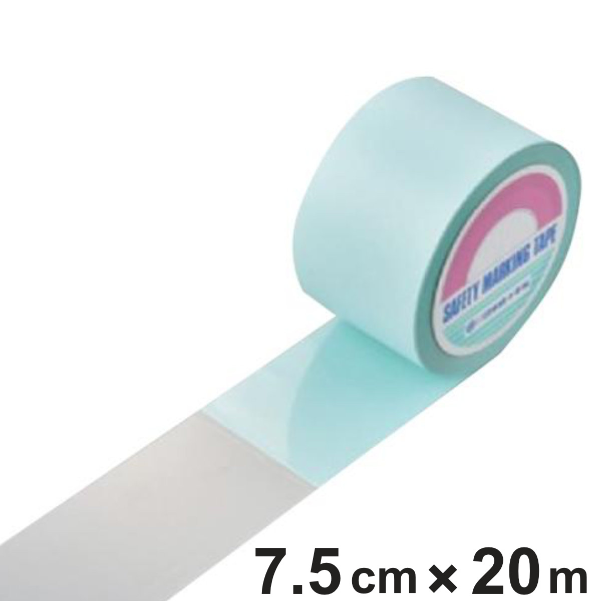 フロアラインテープ 幅7.5cm×長さ20m×厚み0.05mm 透明マトリクスタイプ 日本製 （ 透明 透明タイプ クリア クリアカラー フロアライン テープ 薄型 ラインテープ ライン 目立ちにくい ）