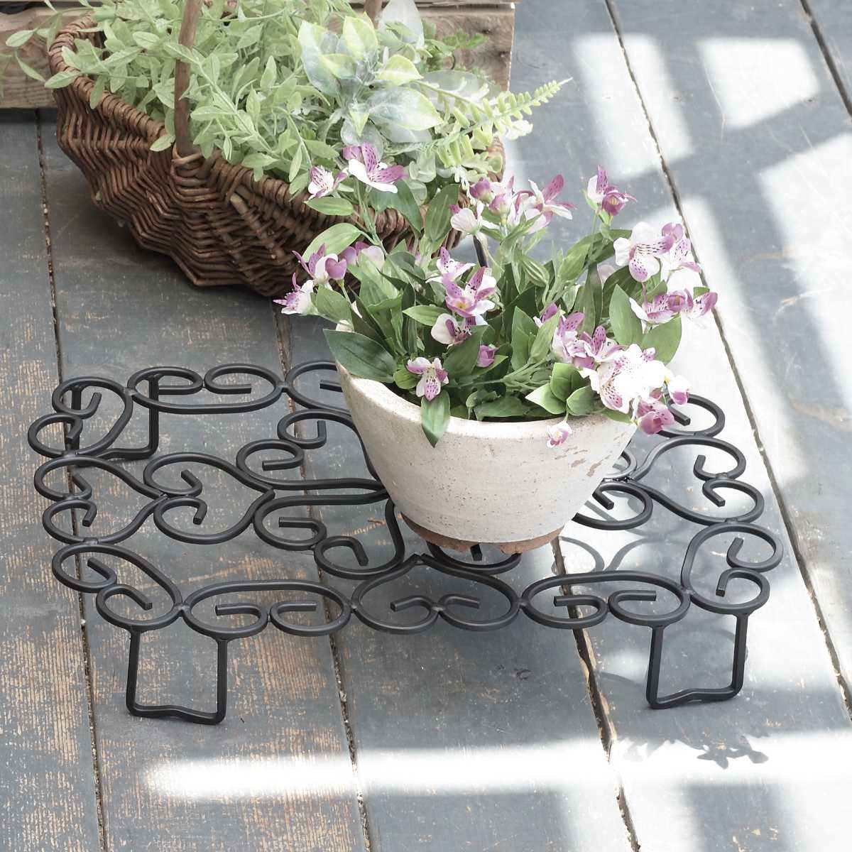 楽天市場】プランタースタンド インダストリアルプランタースタンド