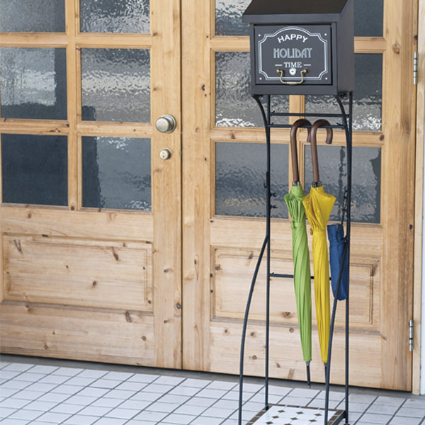 楽天市場】セトクラフト S23-0621 傘立て GALVA ブラック