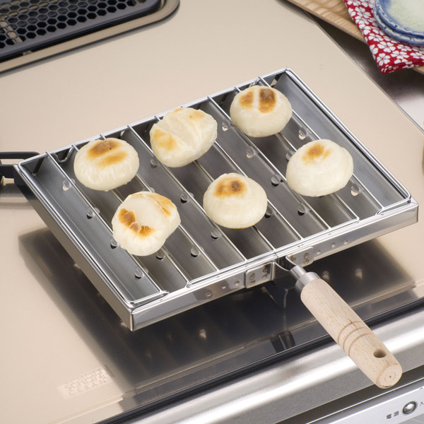 もち焼12 焼き餅 もち網 こんがりもち焼き セラミック 丸型 フッ素コート – ハウジー