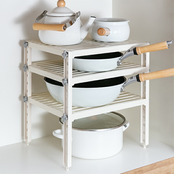 楽天市場】シンク下収納 3段 キッチンラック 幅32cm ワイヤー製