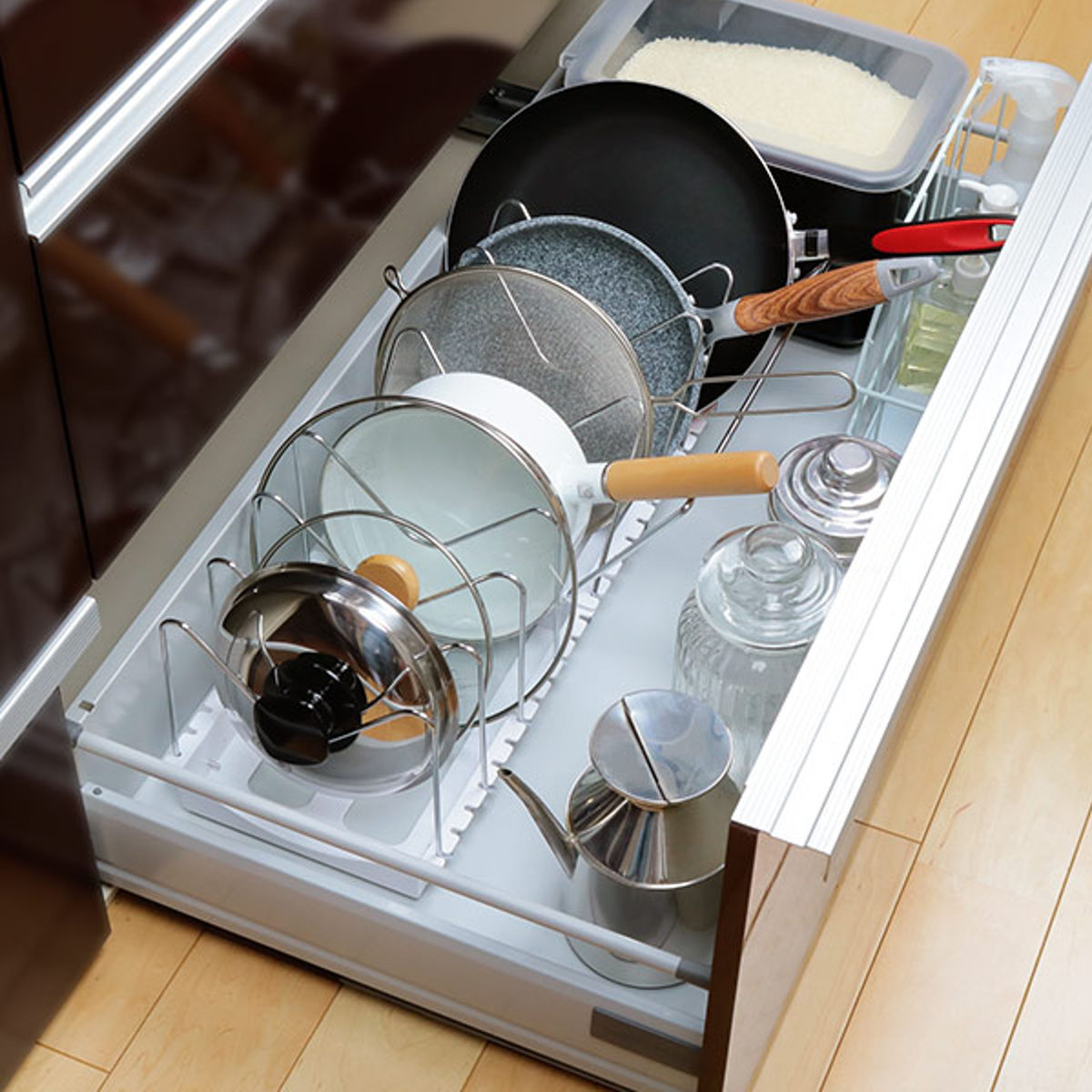 楽天市場 幅86 5cm ざるボウルフライパンスタンド Zf 860 ニトリ 玄関先迄納品 1年保証 合計金額円以上送料無料対象商品 ニトリ