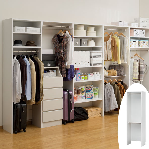 楽天市場 家具 収納 衣類収納 ハンガーラック ウォークインクローゼット収納シリーズ ハンガータイプ 幅60cm 奥行44cm ディノス楽天市場店