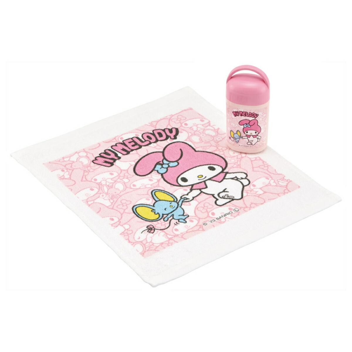 マイメロディ - サンリオ　レトロ　1983年製　マイメロディ  おしぼりケース Sanrio サンリオ マイメロディ おしぼり&ケース 2006年 レトロ