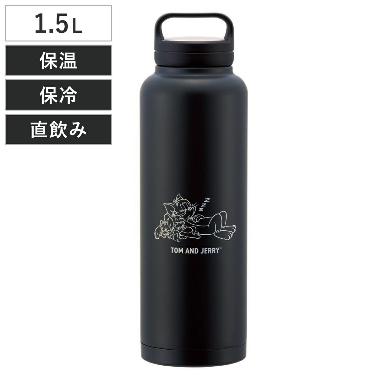 楽天市場】【トムとジェリー 温度センサー付き ステンレスボトル 500ml