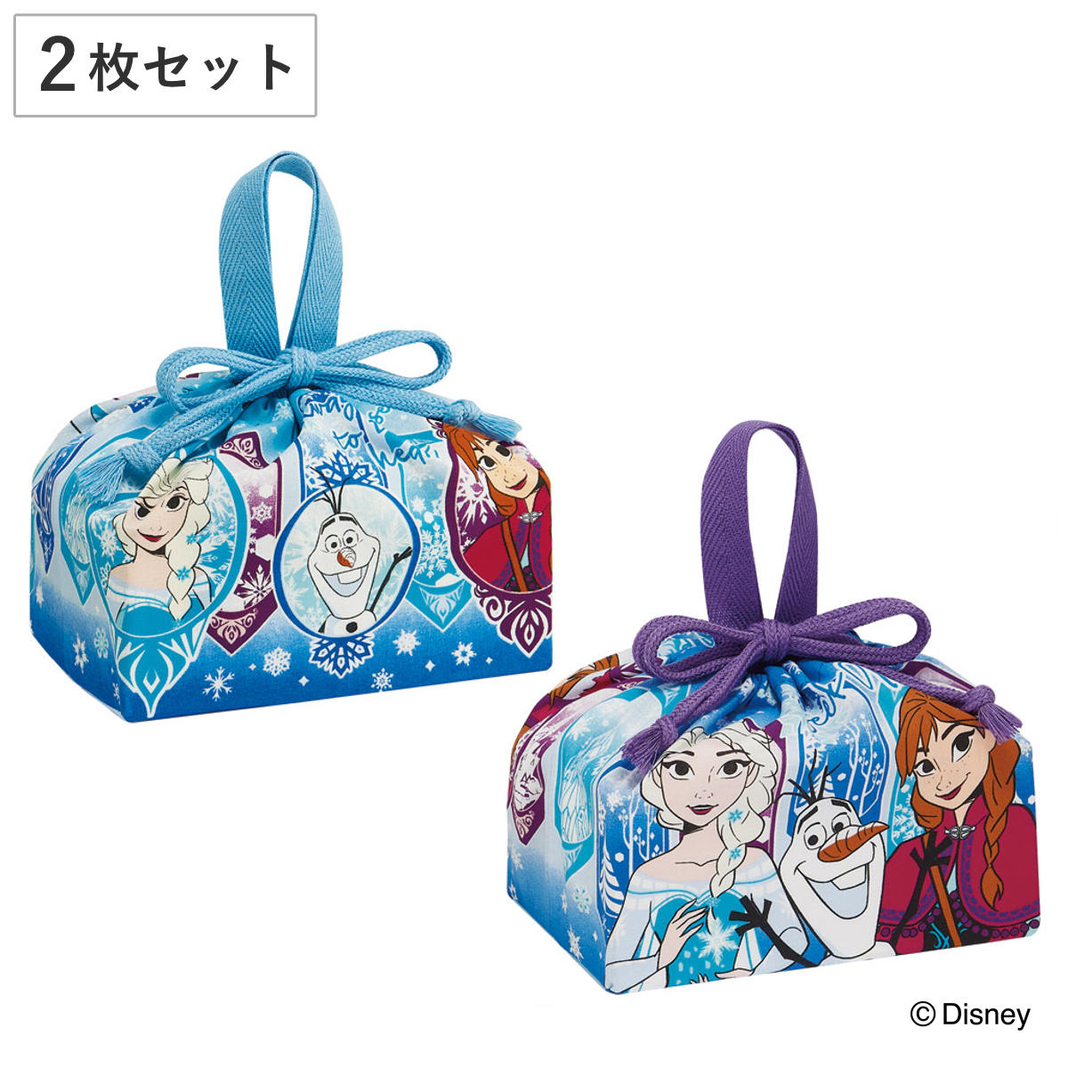 アナ雪ランチ巾着 楽天市場】お弁当袋 ランチ巾着 アナと雪の女王 Elsa＆Anna 子供用