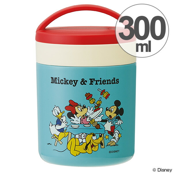 楽天市場 保温弁当箱 デリカポット スープジャー コンパクト ミッキー Mickey Friends ピクニック 300ml お弁当箱 保温 保冷 ランチポット 超軽量 ランチジャー ランチボックス スープ おかゆ 弁当箱 キャラクター ディズニー リビングート 楽天市場店