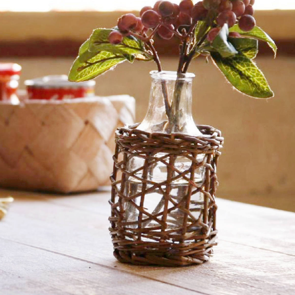 花瓶 Fontaine かご編み ガラスフラワーベース ミニボトル 花びん 花器 フラワーベース ガラス 硝子 柳 小さい ミニ クリア 花 植物 切花 花束 ドライフラワー 枝 かご 一輪挿し インテリア おしゃれ 天然素材 国内最安値に挑戦 花瓶 Fontaine かご編み ガラスフラワーベース ミニボトル 花びん 花器 フラワーベース ガラス 硝子 柳 小さい ミニ クリア 花 植物 切花 花束 ドライフラワー 枝 かご 一輪挿し インテリア おしゃれ 天然素材 国内最安値に挑戦