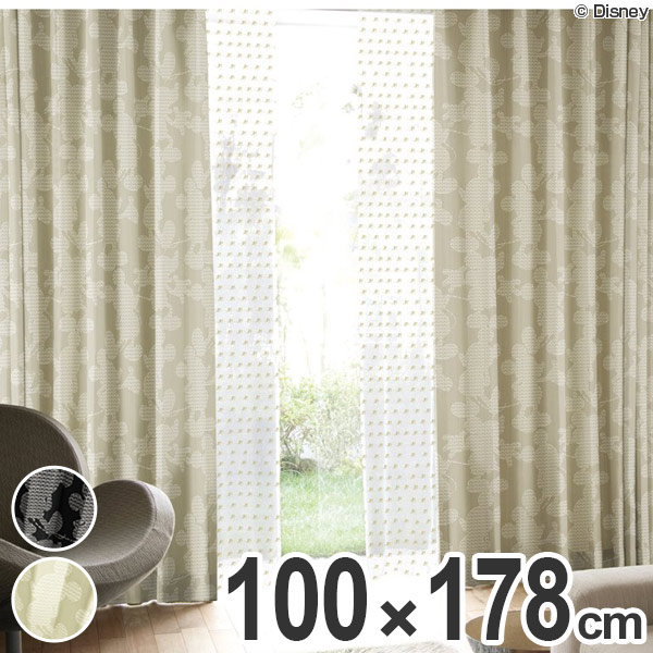Livingut Drape Curtain Disney Disney Mickey Way B Form 100 178cm