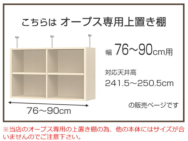 気質アップ 楽天市場 上置き棚 突っ張りタイプ オープス用 Type56 幅76 90cm 送料無料 収納棚 突っ張り 天井突っ張り オーダー セミオーダー ラック 収納ラック 突っ張り棚 シェルフ オープス専用 オフィス家具 サイズオーダー サイズ指定 リビングート 楽天
