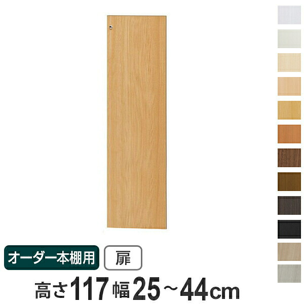 オーダー本棚用扉 高さ117cm 幅25-44cm type117 ( 送料無料 オーダーメイド セミオーダー )|リビングート 店
