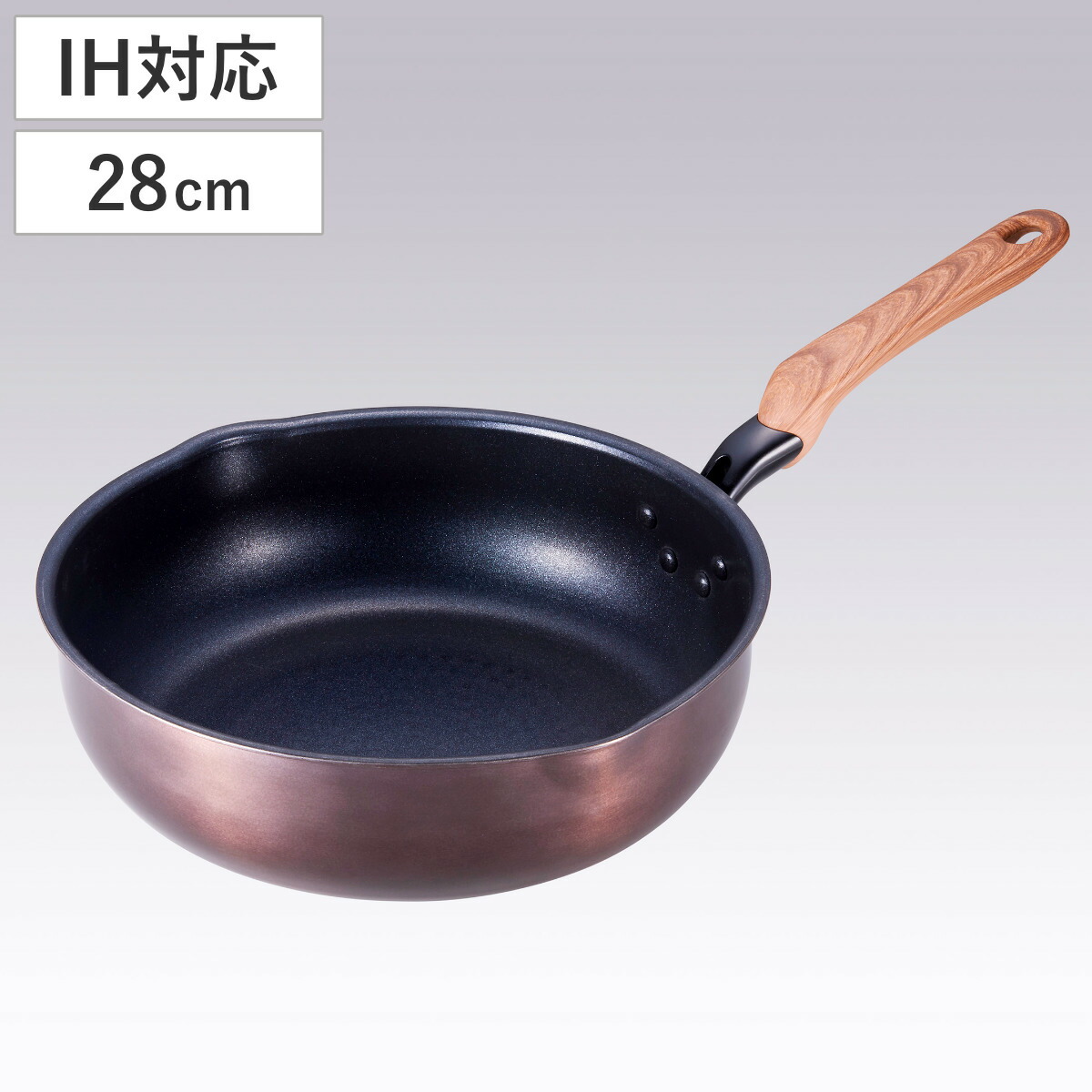 少女チャングムの夢　チャングムIHフライパン26cm IH フライパン 楽天市場】フライパン 26cm 深型 IH対応 和楽亭 絢 日本製 （ ガス火