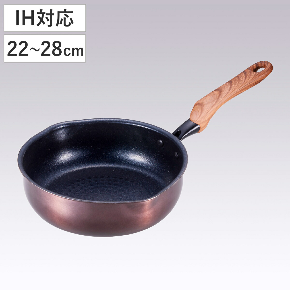 楽天市場】フライパン 26cm 深型 IH対応 和楽亭 絢 日本製 （ ガス火