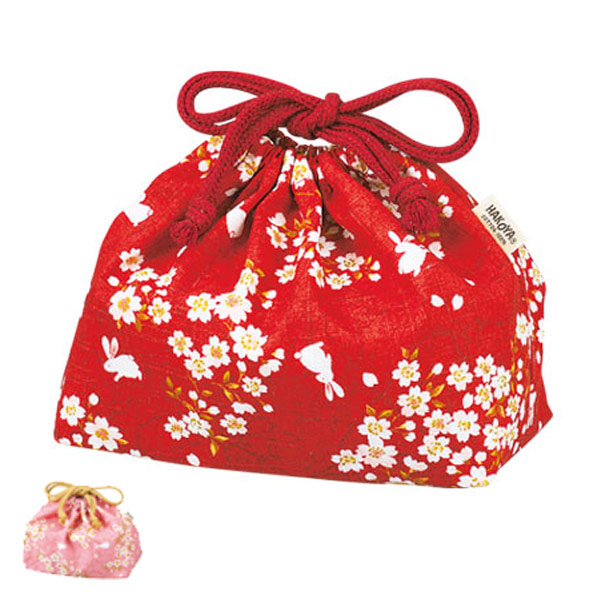 楽天市場】【メール便対応】桜うさぎ 巾着袋 日本製 お弁当袋 お弁当