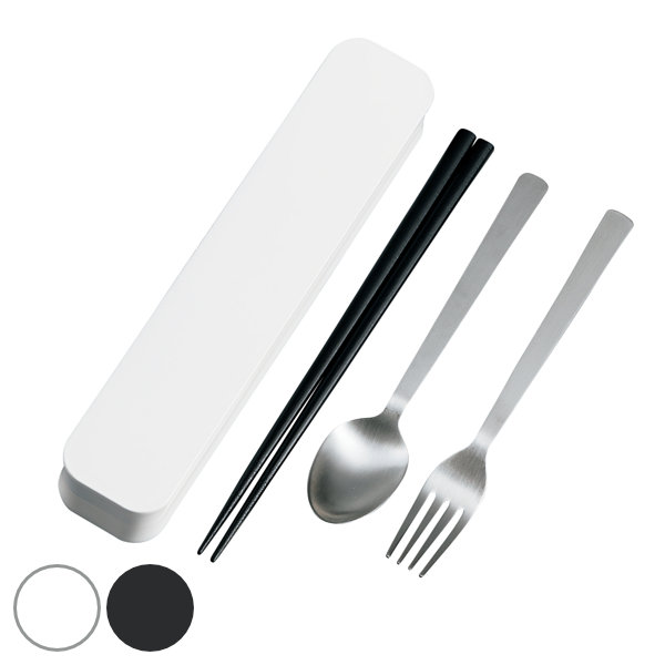 楽天市場 トリオセット 箸 スプーン フォーク ステンレス 大人のカトラリー Hakoya モノトーン 食洗機対応 携帯用カトラリー カトラリー セット トリオ お箸 食洗機ok 弁当 お弁当 持ち運び お弁当用 携帯用 日本製 リビングート 楽天市場店