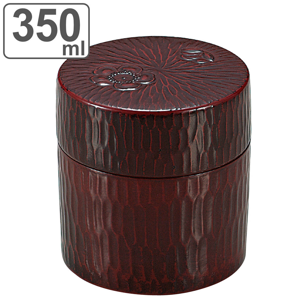 楽天市場】茶筒 380ml 朱桜 黒椿 HAKOYA （ おしゃれ 日本製