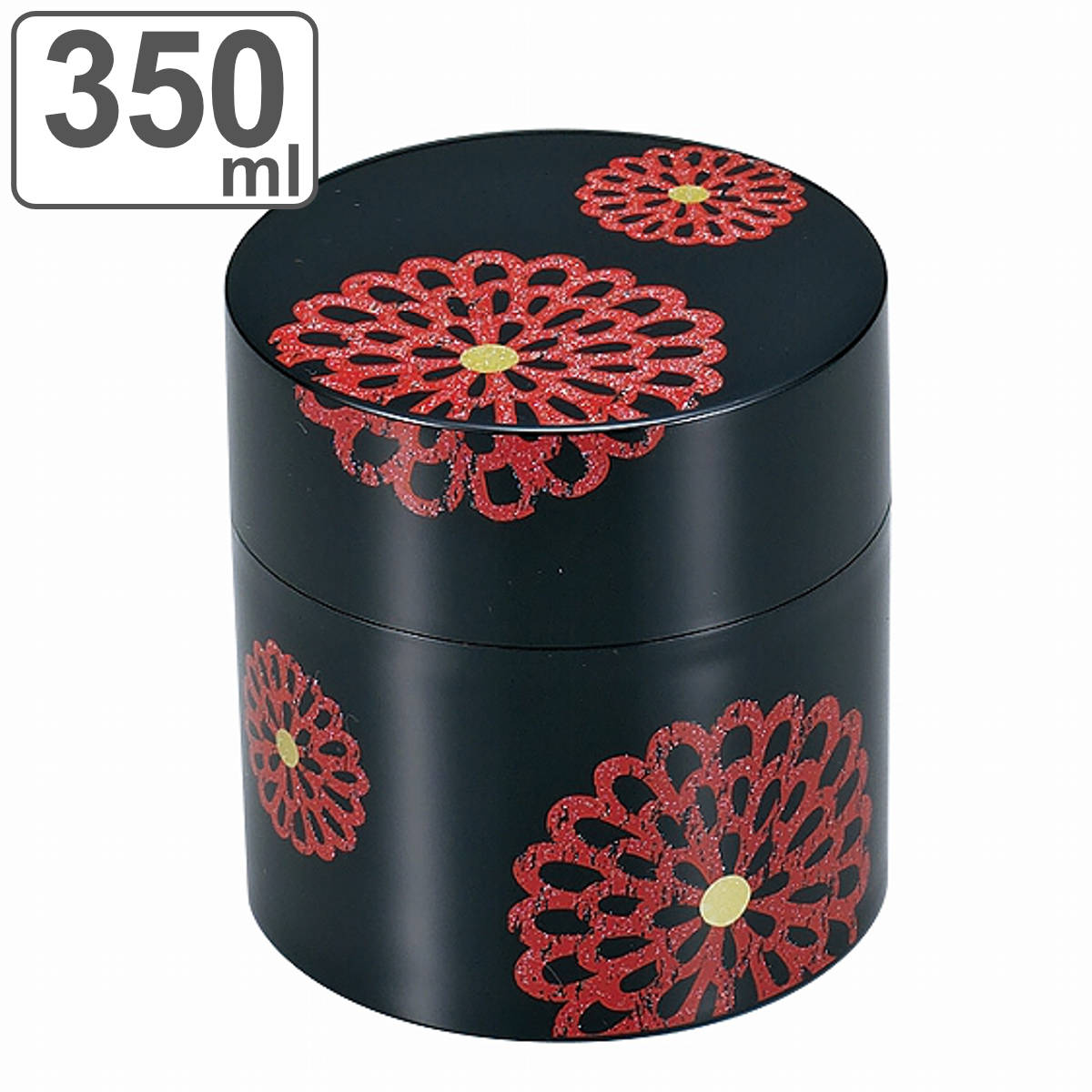 楽天市場】茶筒 380ml 朱桜 黒椿 HAKOYA （ おしゃれ 日本製