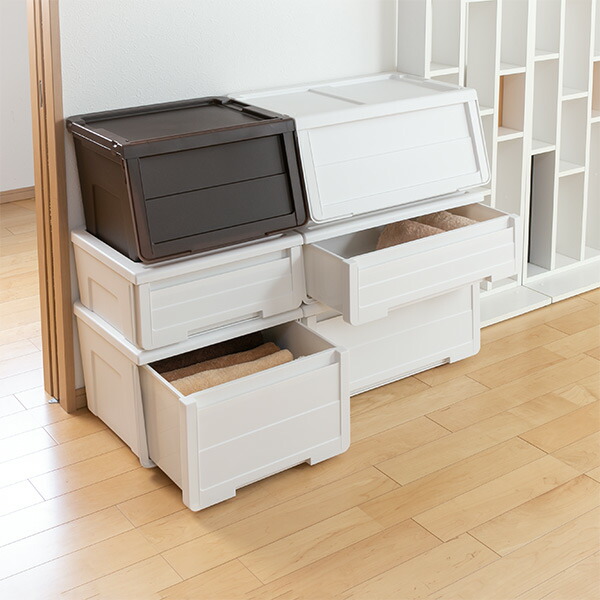 【楽天市場】収納ケース カバゾコ 深型 幅30×奥行40×高さ31cm プラスチック 引き出し 同色2個セット （ 収納ボックス 収納 衣装