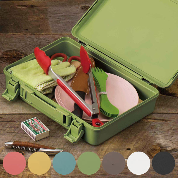 小物収納 ハコット トランク プラスチック 収納ボックス （ 小物ケース 収納ケース B5 小物 収納 ボックス ケース フタ付き 小物収納ケース 持ち手付き ふた付き おしゃれ ）のご紹介