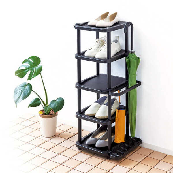 楽天市場】シューズラック ワイド 5段 くつ置けるん棚 PROFIX