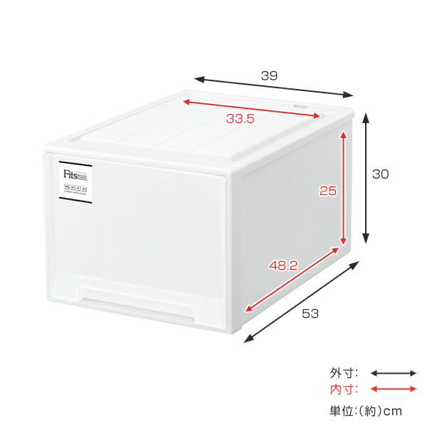 収納ケースFitsフィッツフィッツケースフィッツケースクローゼットL-53