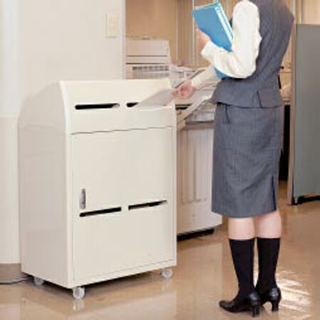【法人限定】 機密文書 回収ボックス カギ付き （ 送料無料 分別回収 コピー用紙 書類 ）