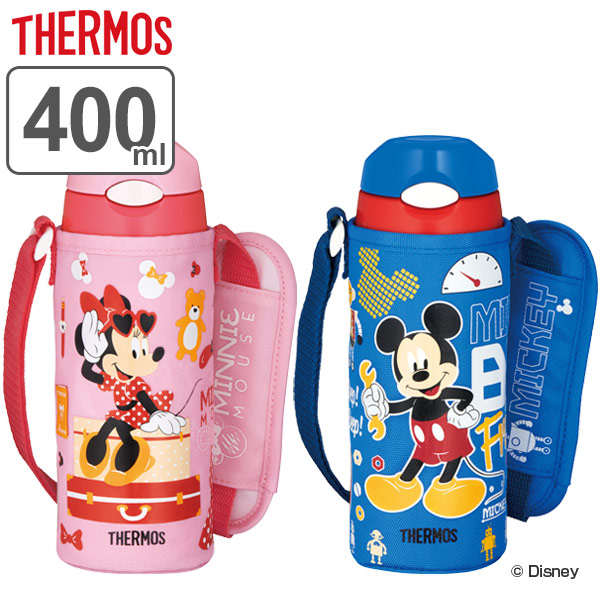 サーモス 水筒 キッズ 400ml ステンレス ミッキーマウス ミニーマウス 真空断熱ストローボトル Fhl 402fds Thermos スポーツドリンク対応 子供用水筒 ミニー ワンプッシュ 子供 ワンタッチ 安値 ミッキー 幼稚園 保冷 保育園