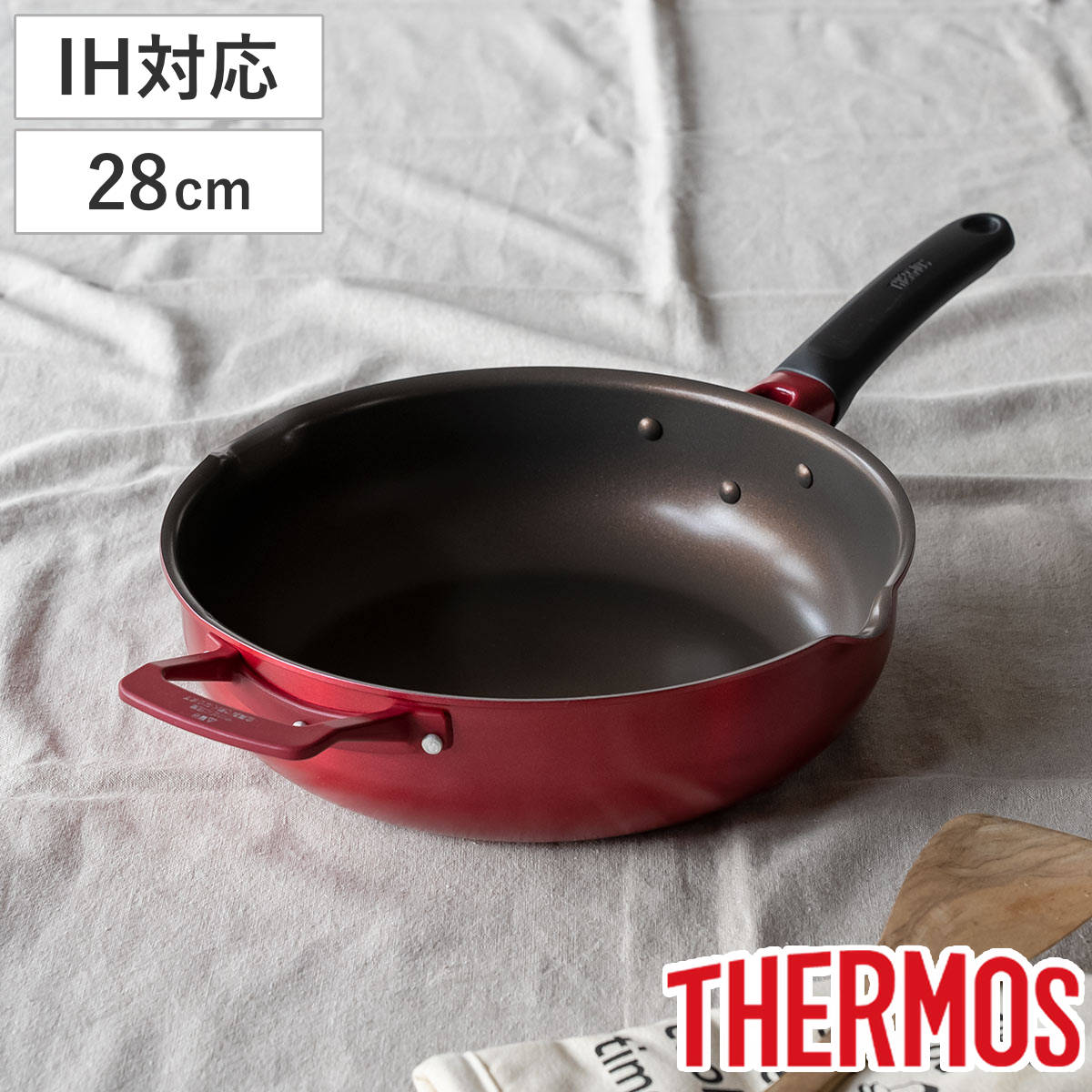 楽天市場】フライパン 30cm ガス火専用 取っ手付き デュラブルシリーズ