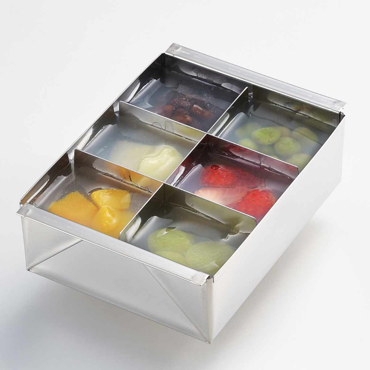 楽天市場】寒天流し型（大）〈12ヶ取仕切り・ヘラ付き〉ゼリー型