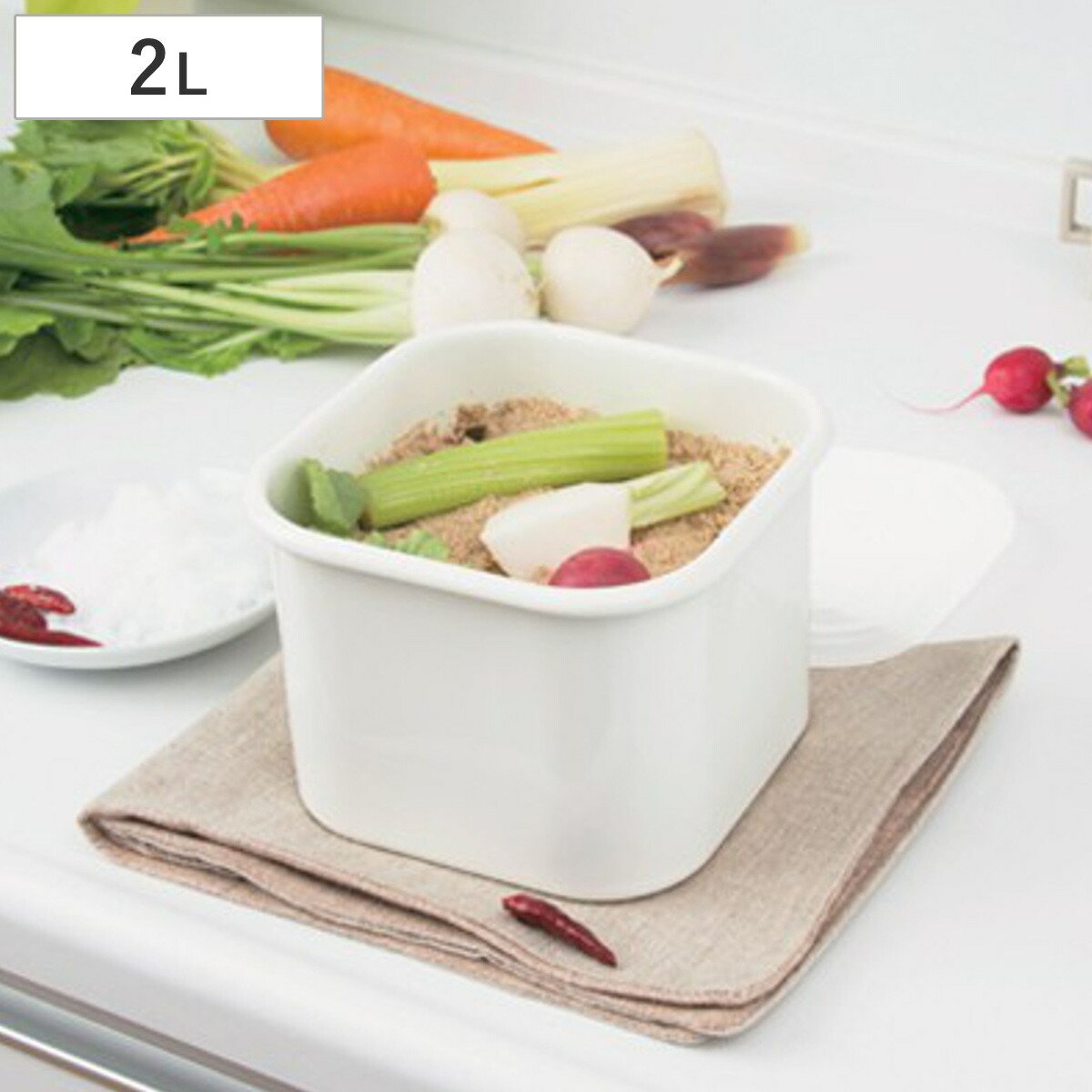 ホーローの漬物樽 楽天市場】漬物容器 ホーロー製 鉄製水取り付き