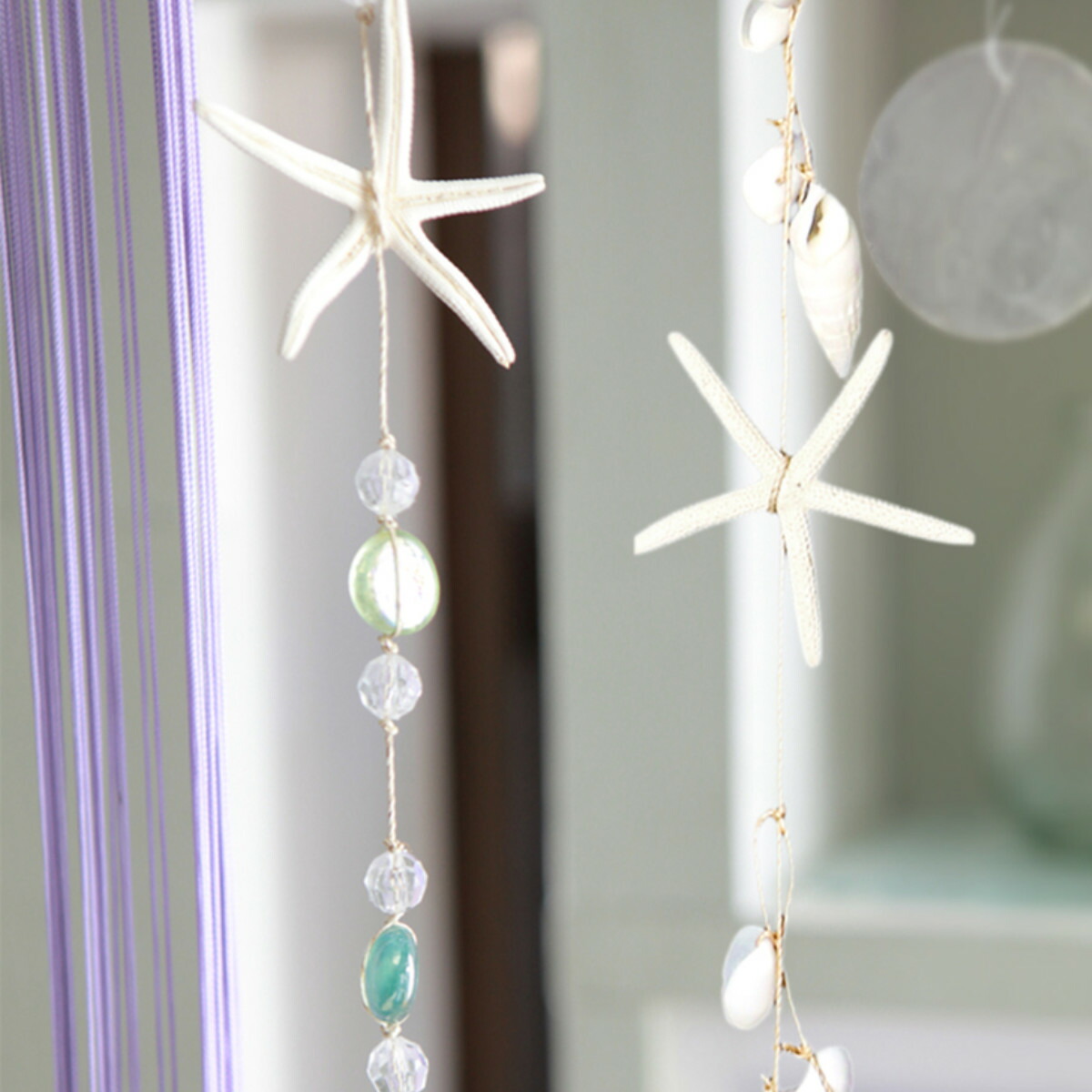 【楽天市場】ガーランド スターフィッシュ＆マーブルサンキャッチャー （ オブジェ 吊り下げ サンキャッチャー オーナメント 飾り 玄関 マリン