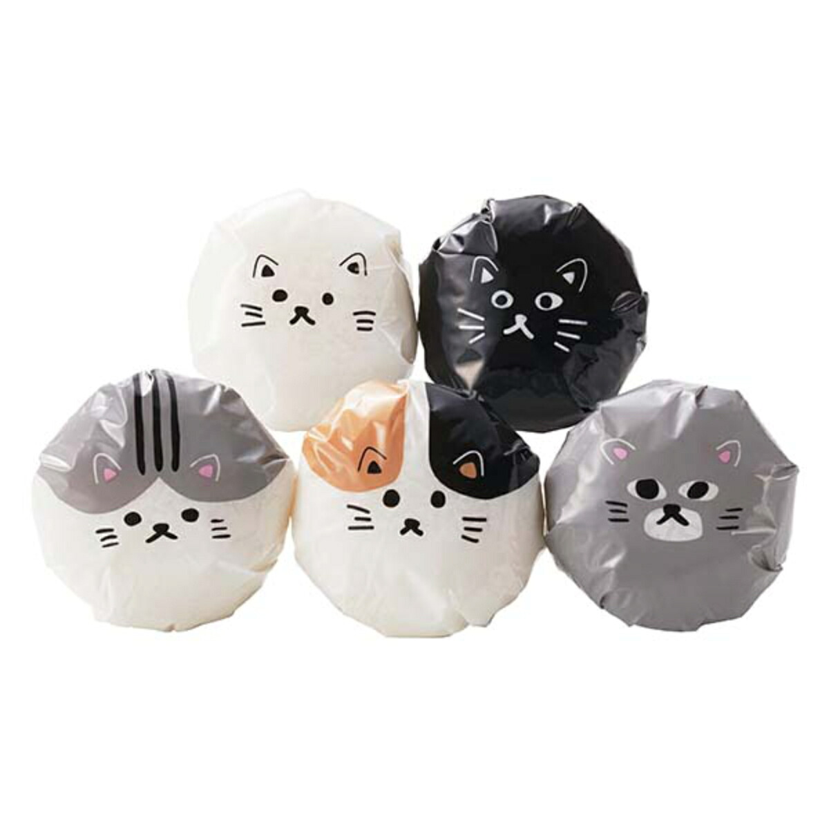 楽天市場】へんしん おにぎりラップ ネコのあつまり おにぎり フィルム