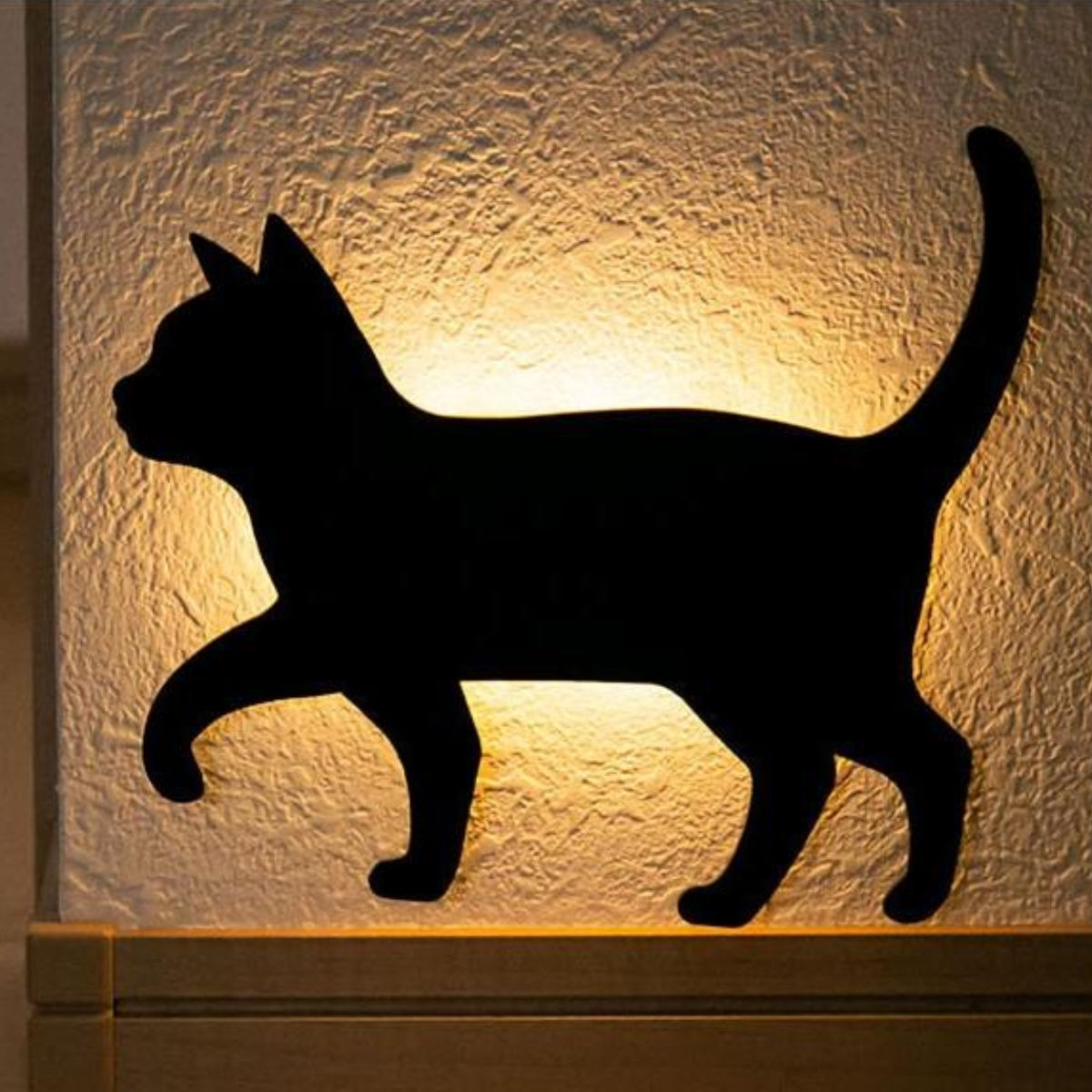 楽天市場】LEDライト CAT WALL LIGHT ちょっかい （ 足元灯 フット