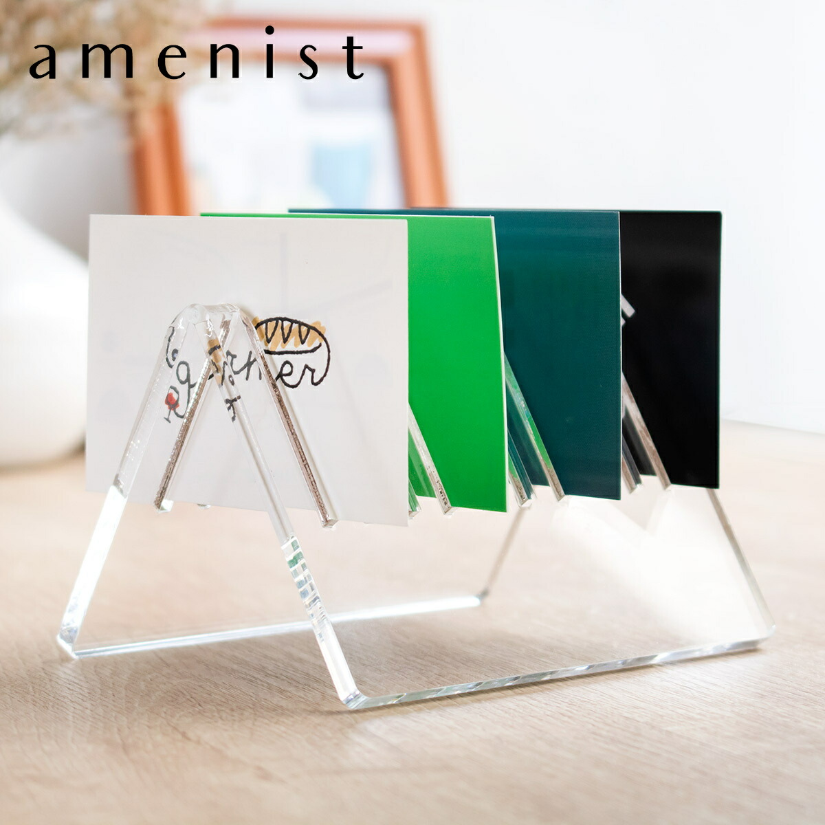 楽天市場】カードホルダー カードスタンド メモスタンド メモホルダー