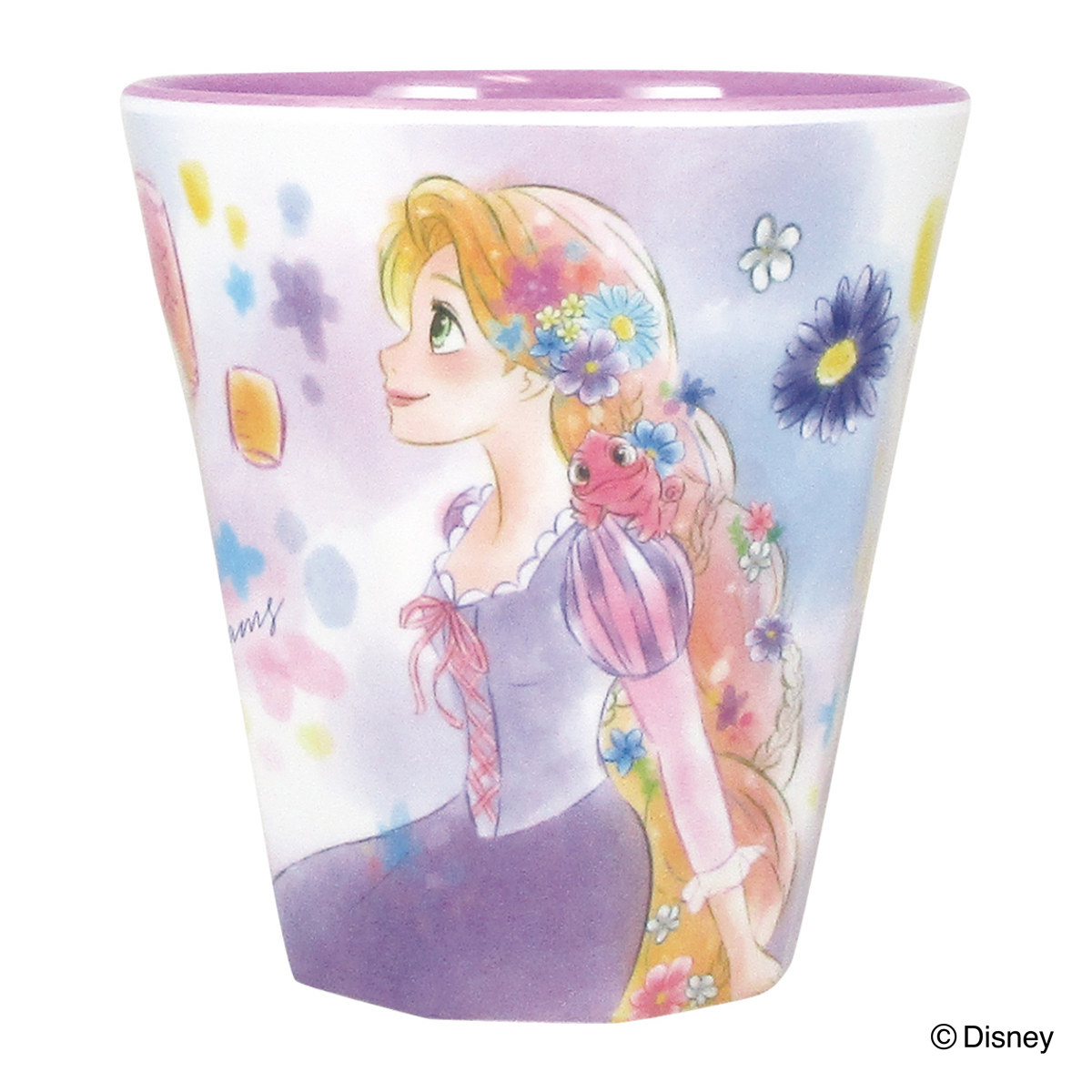 コップ 260ml ディズニー ラプンツェル サニーデイズ プラスチック ( メラミン カップ 樹脂製 メラミン食器 メラミンカップ 軽い 割れにくい プラコップ プラ 子供用食器 お茶 ジュース キャラクター )