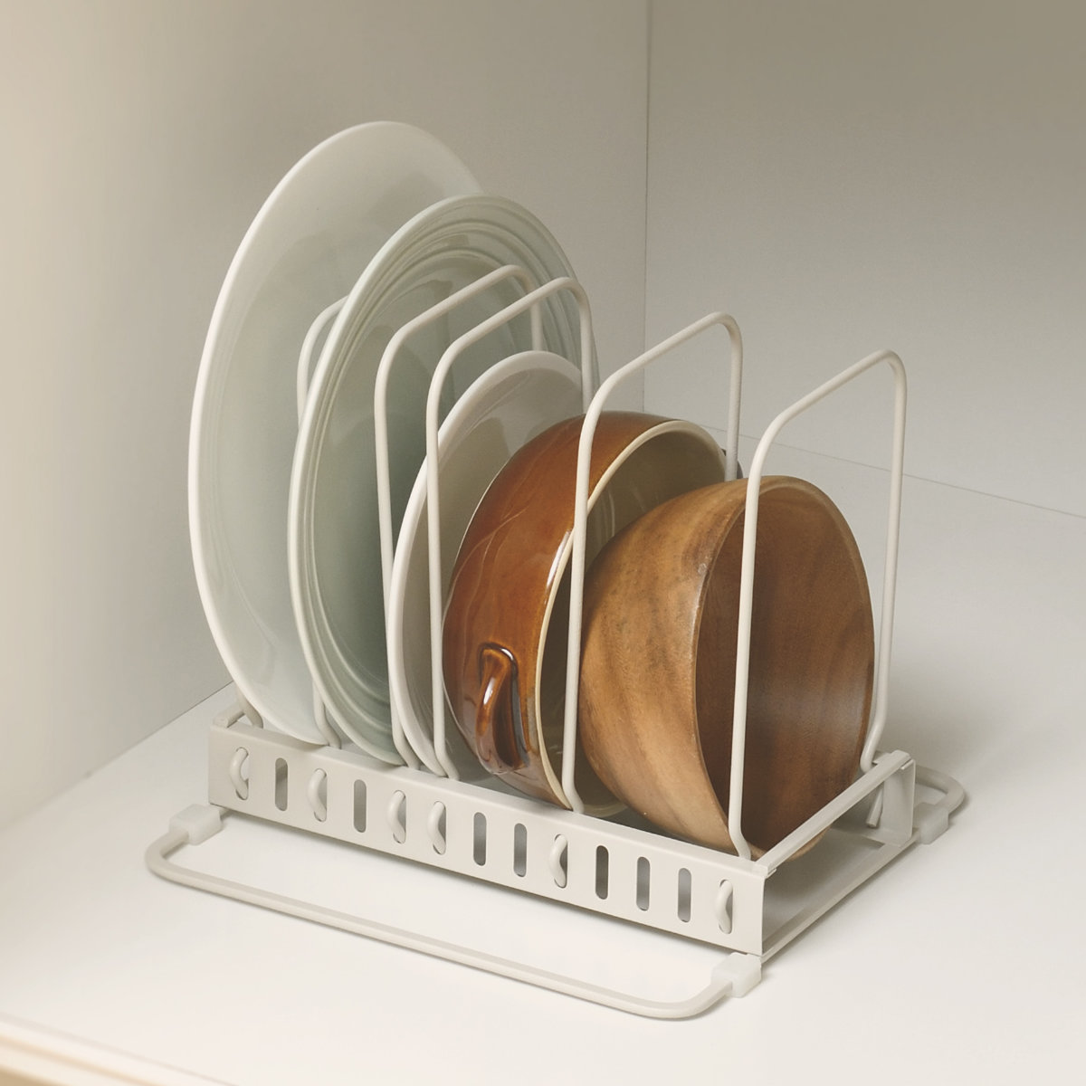 ヴィンテージディッシュラック　皿立て 楽天市場】食器棚用皿立て 折りたたみ式 日本製 （ 食器ラック