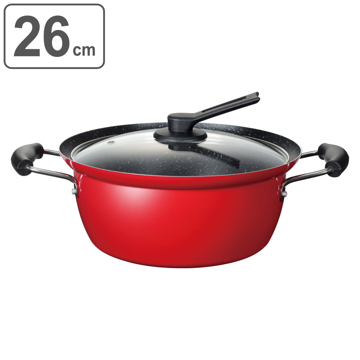 楽天市場】両手鍋 24cm IH対応 にこみーな フチ付き （ ガス火 IH ih